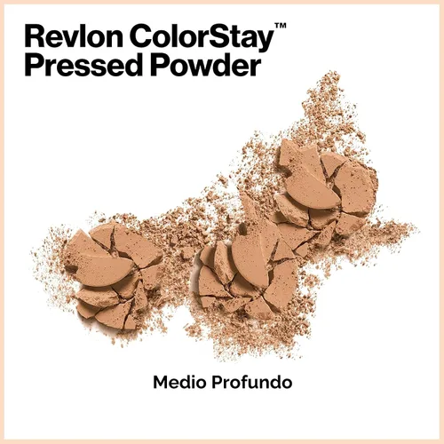 Vista 2 de Revlon ColorStay Polvo prensado con SoftFlex, 820 Light, 0.3 onzas, individual 850 Medio Profundo