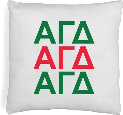 Vista 47 de sockprints Alpha Chi Omega - Funda de almohada con letras griegas de 18 x 18 pulgadas, fundas de almohada para hermandad de hermandad, almohada