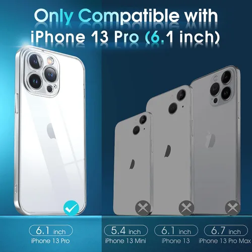 Vista 945 de Supdeal Funda cristalina transparente para iPhone 11, [No se amarillea] [Protección de la cámara] [Probado contra caídas de grado militar] Funda