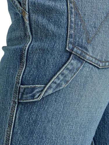 Vista 5 de Wrangler Jeans de carpintero de pierna recta de tiro alto para mujer