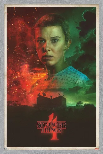 Vista 12 de Trends International Netflix Stranger Things: Season 4 - Póster de pared de once hojas, 14.725 x 22.375 pulgadas, versión enmarcada de madera