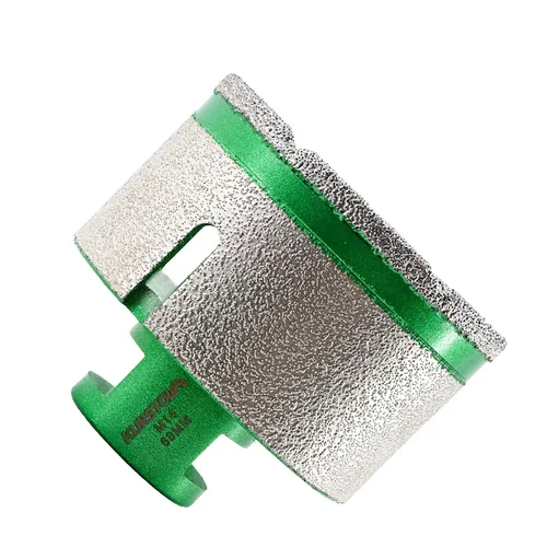 Vista 19 de Broca de núcleo de diamante – Broca de diamante para fresado de dedo de diámetro de 2 x 58 – 11 pulgadas, rosca para agrandar, dar forma a bisel