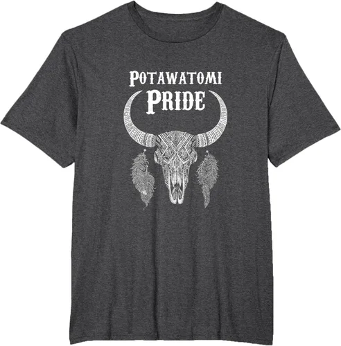 Vista 23 de Potawatomi Pride Tribe Native American Indian Buffalo Camiseta