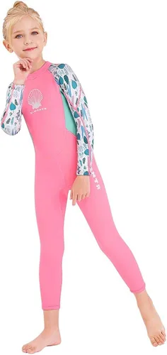 Vista 12 de Traje de neopreno de cuerpo completo para niños y niñas, traje de baño térmico de 0.098 pulgadas para niños pequeños, jóvenes, adolescentes, manga