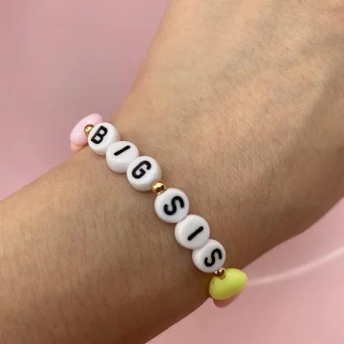 Vista 3 de Lemua Pulsera de hermana mayor, regalo para hermana mayor, joyería de anuncio de hermana mayor