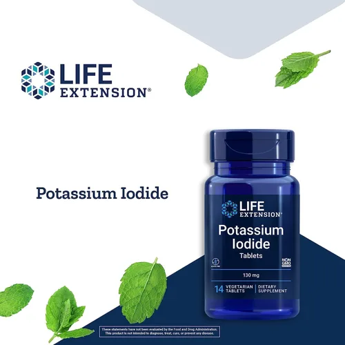 Vista 4 de Life Extension Yoduro de potasio 130 mg 14 comprimidos (paquete de 3)