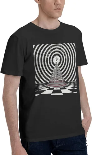 Vista 2 de Camiseta de algodón de verano para hombre, casual, cuello redondo, ropa de manga corta