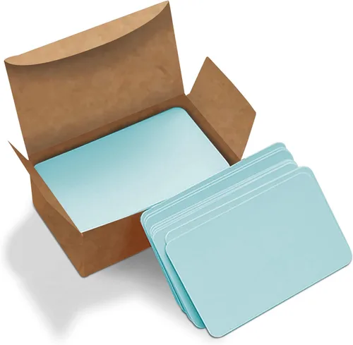 Vista 11 de VANRA 300 tarjetas pequeñas de índice en blanco de 3.5 x 2 pulgadas, tarjetas de notas, tarjetas flash de estudio, tarjetas de regalo de mensajes