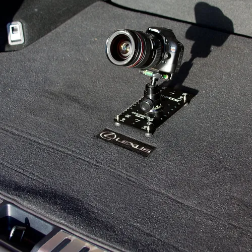 Vista 8 de Cam Caddie Placa de queso ultra plana de ángulo bajo POD/trípode para cámaras DSLR, sin espejo y de acción
