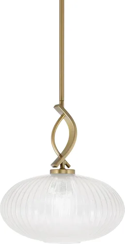 Vista 133 de Toltec Lighting Cavella Stem Colgado Mini colgante, acabado grafito, vidrio de muselina blanca de 4 pulgadas