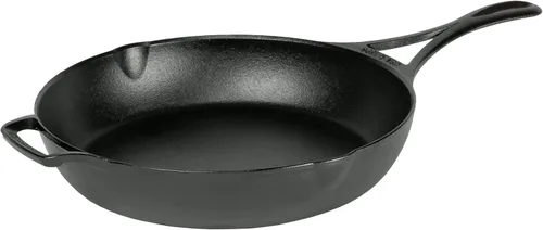 Vista 9 de Lodge Blacklock - Sartén de hierro fundido triple sazonado de 7 pulgadas, ligera, fácil de limpiar, utensilios de cocina prémium