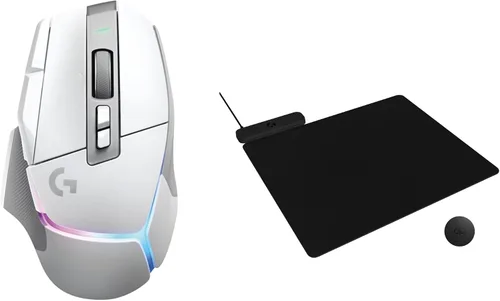 Vista 24 de Logitech G 502 X Lightspeed - Mouse inalámbrico para juegos + alfombrilla de mouse de carga inalámbrica Powerplay 2, color negro