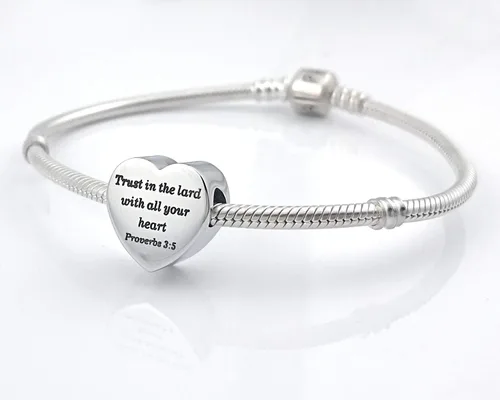 Vista 6 de MUERDOU Dije de corazón, pulsera cristiana con versículo bíblico para oración, fe, religiosa, regalos para mujeres