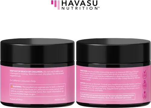 Vista 9 de Himalayan Shilajit para mujeres con ácido fúlvico, ácido húmico y más de 80 oligominerales – 500 mg de resina Shilajit de grado dorado de 16.000