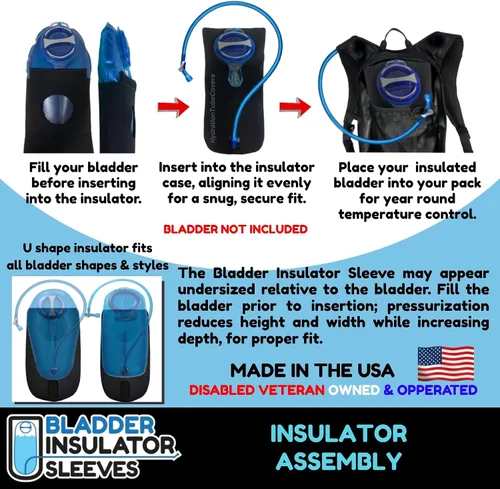 Vista 5 de Los aisladores de vejiga son compatibles con los depósitos de hidratación Camelbak