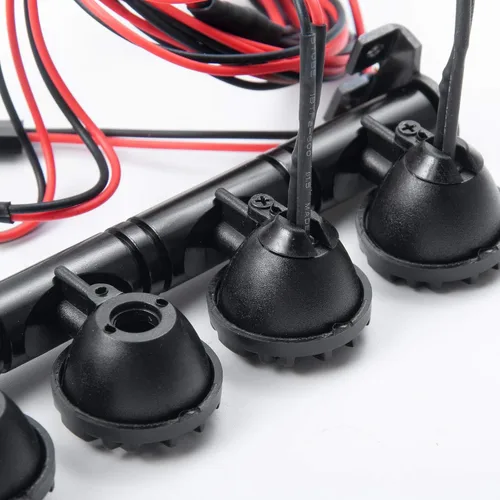 Vista 5 de RC-Hub LED Lámpara de techo Barra de luces 4 LED para 1/10 RC Crawler Car SCX10