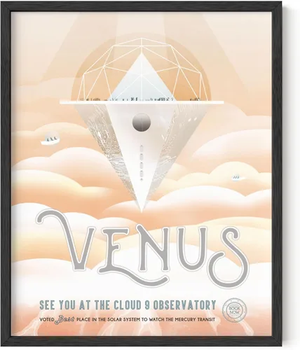 Vista 9 de HAUS AND HUES Arte de pared espacial – Pósteres espaciales vintage, póster JPL de la NASA, pósteres vintage de la NASA para paredes, arte de pared