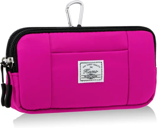 Vista 17 de KAMO Funda multiusos de lona horizontal para smartphone, funda para teléfono celular con asa para cinturón, bolsas de cinturón para mujeres, funda