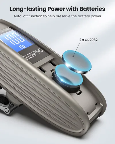 Vista 7 de RENPHO Báscula de equipaje para maletas, báscula digital portátil para viajes, báscula de pesaje de equipaje de mano con gancho, función de tara