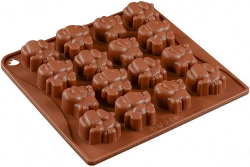 Vista 2 de Paquete de 2 moldes de caramelo de chocolate de elefante, moldes de silicona para bombas de grasa cetogénicas, mini crayón de jabón, molde de resina