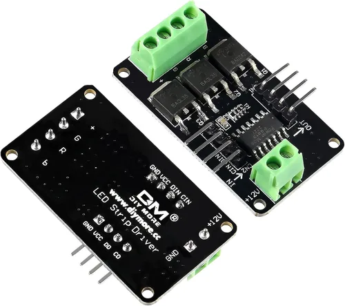 Vista 3 de Alinan 2 unids a todo color RGB LED tira luz controlador módulo escudo microcontrolador para STM32 AVR V1.0 para 5V MCU sistema