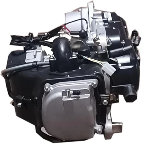 Vista 3 de X-PRO Motor GY6 de 4 tiempos de 50 cc para scooter con transmisión CVT, automático, de carcasa corta, con amortiguadores traseros duales, arranque