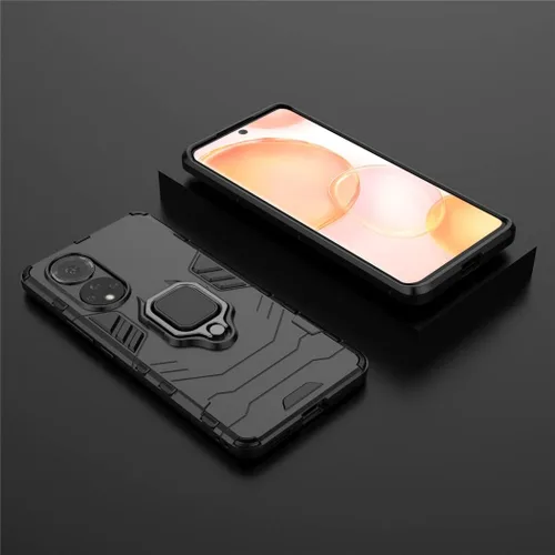 Vista 6 de MaiJin Compatible con Huawei Nova 9, Honor 50, soporte de anillo de metal, a prueba de golpes, parachoques duro