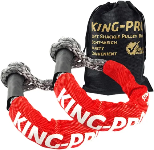 Vista 9 de KING-PRO Grillete suave sintético de 1/2 x 24 pulgadas, grillete suave, 42,000 libras, resistencia a la rotura, grillete de cuerda de recuperación