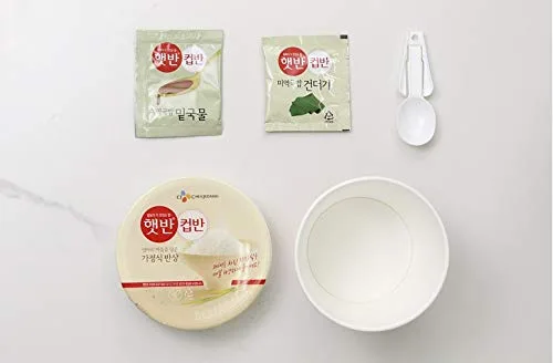 Vista 5 de [ 5 paquetes] CJ Instant Rice Cup Ban Sopa de algas marinas 6.67 oz