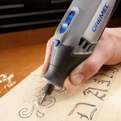 Vista 4 de Dremel 194 Broca de tallado para herramienta rotativa, perfecta para madera, plástico y metales blandos, plata