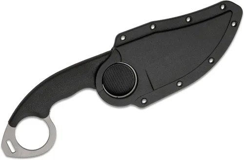 Vista 4 de COLD STEEL Double Agent II Plain Edge Durable Lightweight Japanese AUS8A Steel Clip Point Shape 3" Fixed Blade Tactical Outdoor Hunting Knife