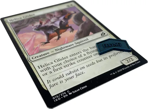Vista 3 de Citadel Black MTG - Contadores de palabras clave de metal, juego de 24 fichas reversibles, incluye bolsa de cordón, acabado de metal antiguo