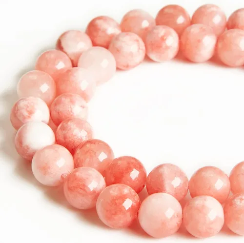 Vista 29 de 60 piezas de cuentas de aguamarina natural de 6 mm, cuentas de piedras preciosas redondas sueltas para hacer joyas