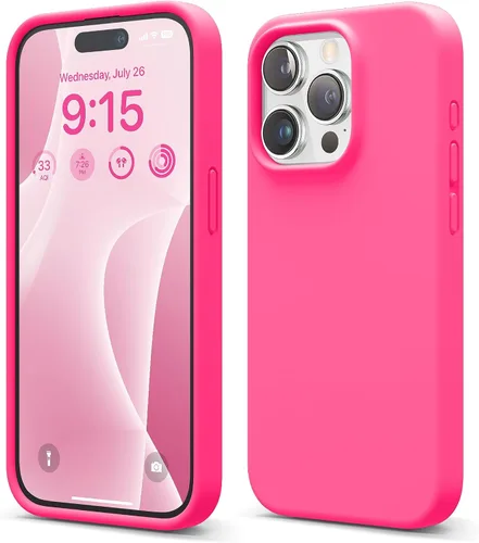Vista 28 de elago Compatible con Funda para iPhone 15 Pro, funda de silicona líquida, funda protectora de cuerpo completo, a prueba de golpes, funda delgada