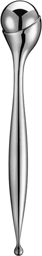 Vista 10 de LISAPACK Varita de rodillo de crema de ojos de metal, masaje facial, masajeador facial para aplicador, reduce la hinchazón (dorado)