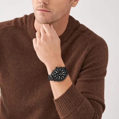 Vista 4 de Fossil FS5883 - Reloj de acero inoxidable con tres manecillas para máquina, 0.866in