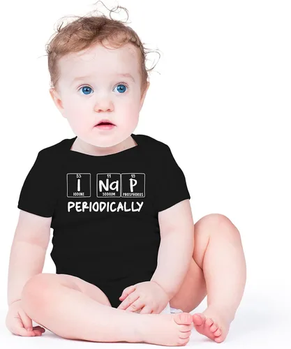 Vista 2 de I Nap Periodically - Body divertido y lindo para recién nacido, traje de regreso a casa para niños Negro