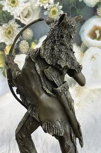 Vista 8 de Indian Native American Art Chief Eagle Portrait Bust Bronze Marble Statue Large Brilliance Sculpture Hot Cast by Think Bronze
