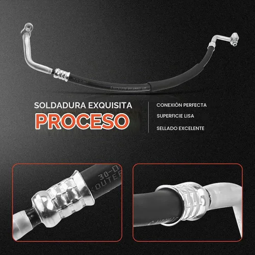 Vista 5 de A-Premium Conjunto de manguera de línea de descarga de A/C compatible con Volkswagen