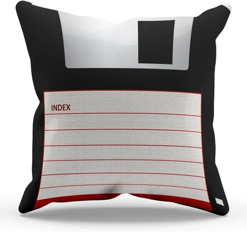 Vista 9 de Almohada con cinta de casete, fundas de almohada para geeks de 12 x 20 pulgadas, solo funda