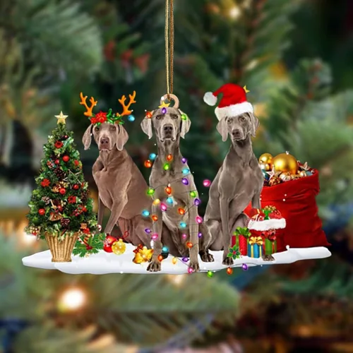 Vista 12 de Nazenti Adorno de Navidad personalizado con amigos Affenpinscher – Adorno de perro personalizado para amantes de las mascotas, acrílico plano
