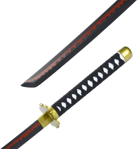 Vista 6 de Anime Sword 41 inch,Zoro/wado ichimonji/Anime Original Texture,for Role-Playing and Collection, with One Display Stand Negro