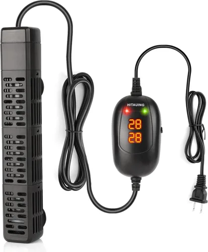 Vista 8 de HiTauing Calentador de Acuario, 50W/100W/200W/300W/500W Calentador de Tanque de Peces Sumergible con Protección contra Sobrecalentamiento y Apagado
