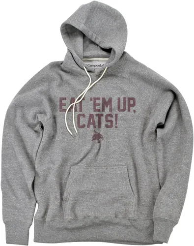Vista 11 de Campus Lab Colección de sudadera con capucha unisex para adultos, con frase de espíritu desgastado, universitaria