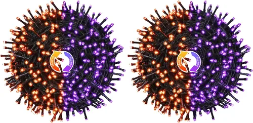 Vista 7 de JMEXSUSS Guirnalda de 250 luces LED que cambian de color, 11 modos, luces cálidas y multicolor para árbol de Navidad con luces de Navidad remotas al