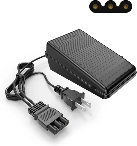 Vista 9 de Cable de alimentación de pedal de repuesto para máquina de coser Singer, enchufe de forma D compatible con Singer 4452 4432 4423 4411 5554 5532 5523