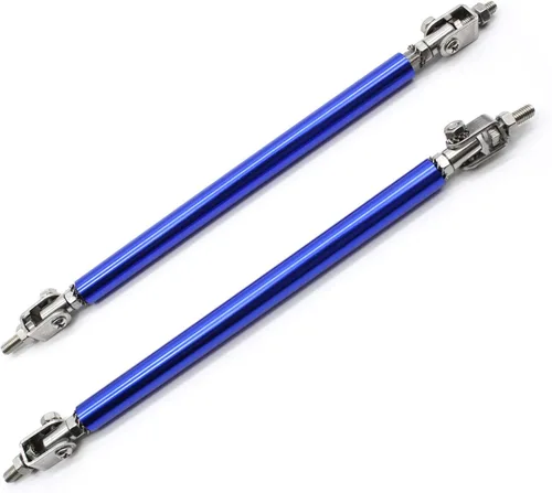 Vista 8 de Xotic Tech alerón de protección para parachoques delantero, negro con azul, kit con barra de acoplamiento ajustable de 8-11 pulgadas