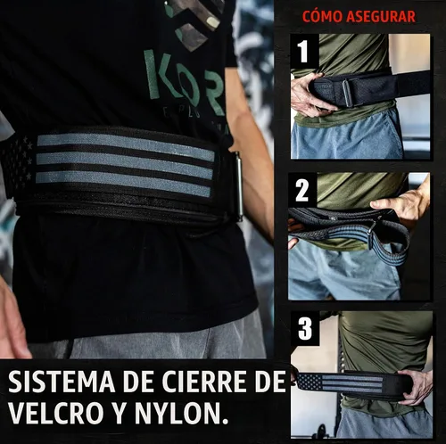 Vista 4 de Iron Infidel Cinturón de Levantamiento de Pesas Recon - Cinturón de Gimnasio de 4" de Ancho con Bloqueo Automático para Hombres y Mujeres, Cinturón
