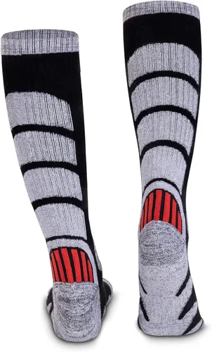 Vista 3 de Calcetines de esquí para mujeres y hombres, calcetines térmicos para esquí y snowboard, clima frío, calcetines de rendimiento de invierno, paquete