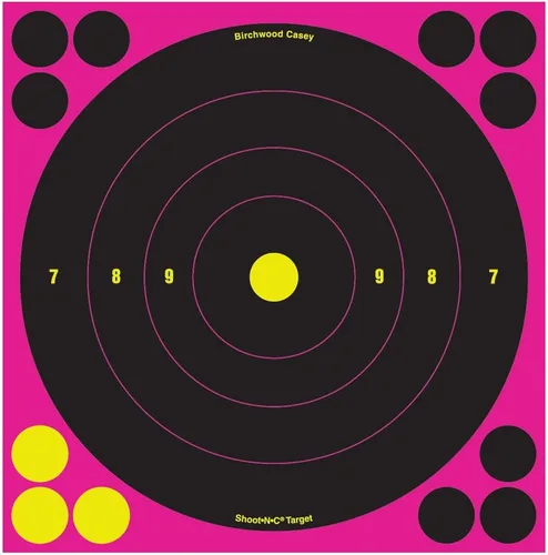 Vista 4 de Birchwood Casey Shoot•N•C 8" Bullseye Paper Shooting Target